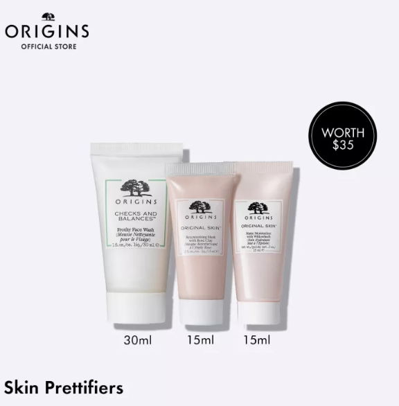 Origins - 3pcs Skincare Set. (PHOTO: Lazada)