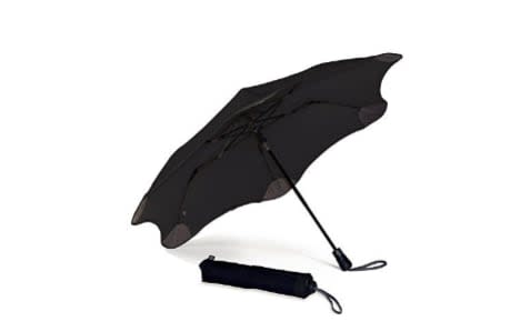 Black windproof umbrella 