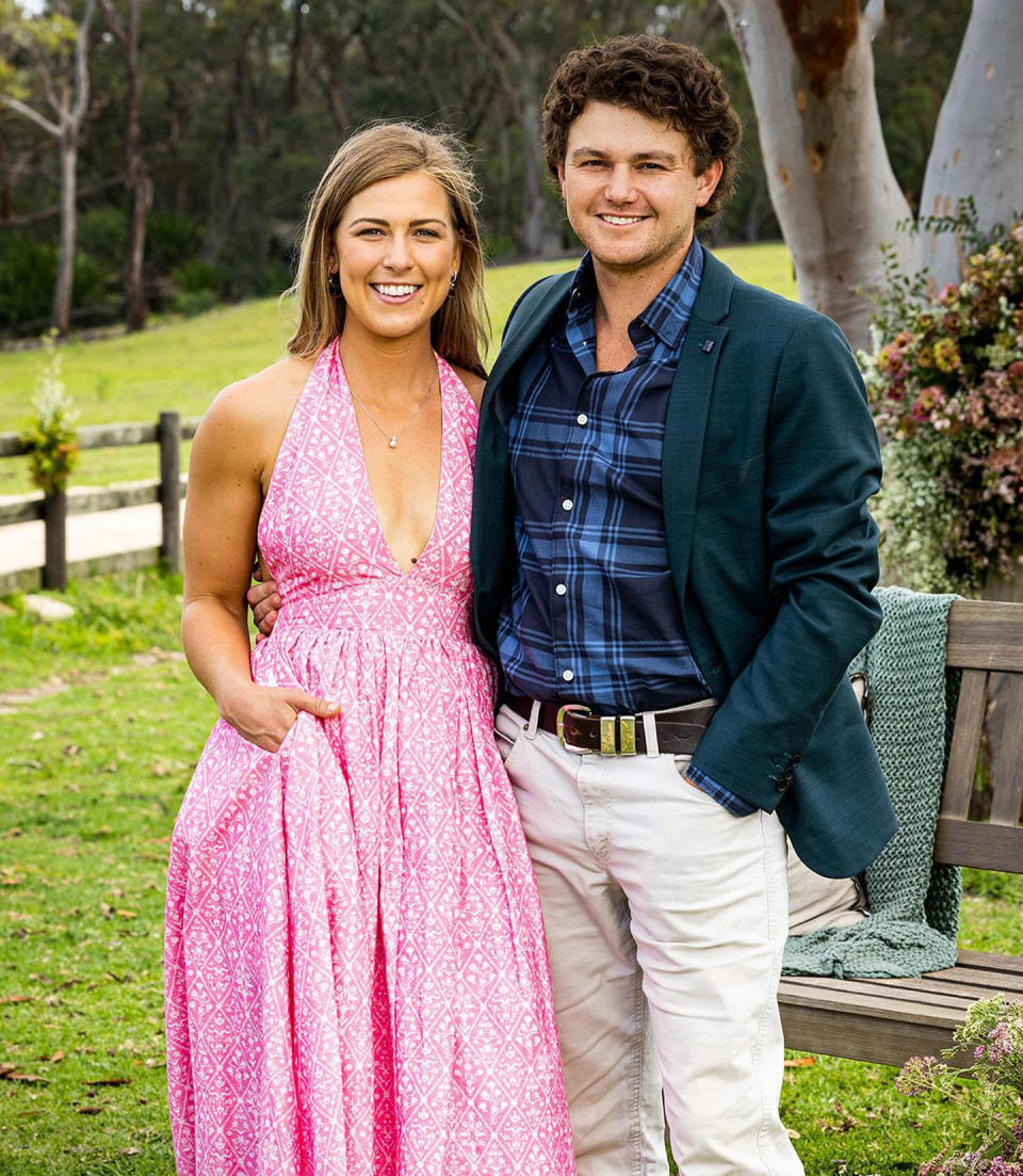 Farmer Dustin and Sophie are still going strong! Photo: Seven