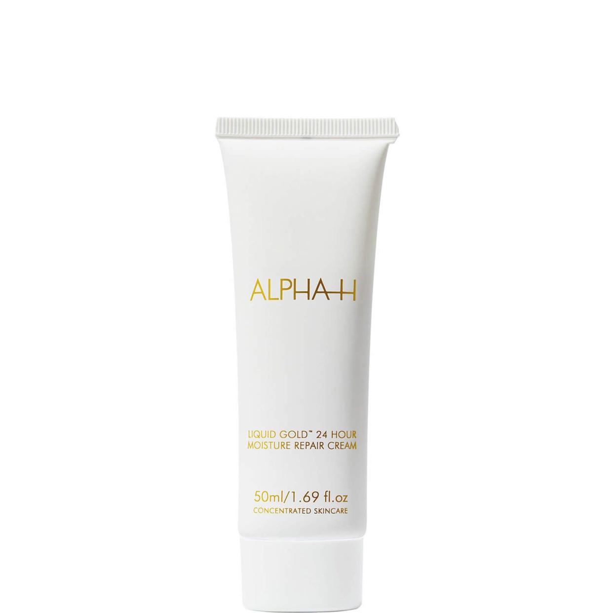 <p><a href="https://go.redirectingat.com?id=74968X1596630&url=https%3A%2F%2Fwww.skinstore.com%2Falpha-h-liquid-gold-24-hour-moisture-repair-cream-50ml%2F11381499.html&sref=https%3A%2F%2F" rel="nofollow noopener" target="_blank" data-ylk="slk:Shop Now;elm:context_link;itc:0;sec:content-canvas" class="link rapid-noclick-resp">Shop Now</a></p><p>Liquid Gold 24-Hour Moisture Repair Cream</p><p>skinstore.com</p><p>$48.00</p>