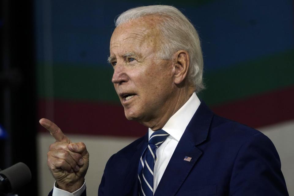 Joe Biden has claimed Donald Trump is America's first racist president: Getty Images file