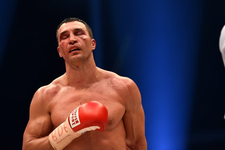 Heavyweight boxing champion Wladimir Klitschko of Ukraine, pictured during his WBA/WBO title bout against Britain's Tyson Fury in November 2015