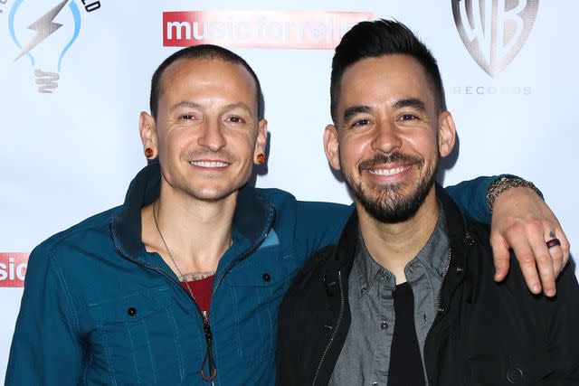 Paul Archuleta/Getty Chester Bennington and Mike Shinoda