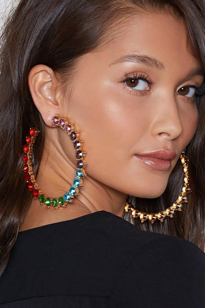 STYLECASTER | Hoop Earrings So Truly Massive You Could Probably Fit Your Head Through Them