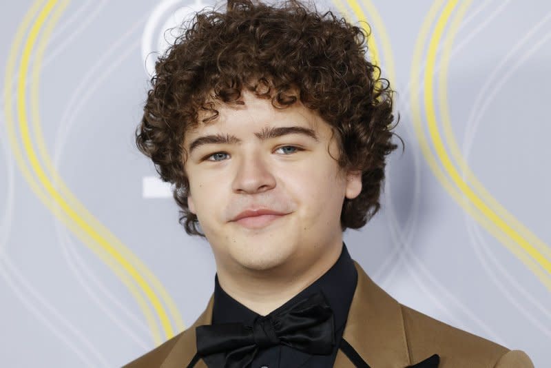 Gaten Matarazzo arrives on the red carpet at The 75th Annual Tony Awards at Radio City Music Hall in 2022 in New York City. File Photo by John Angelillo/UPI