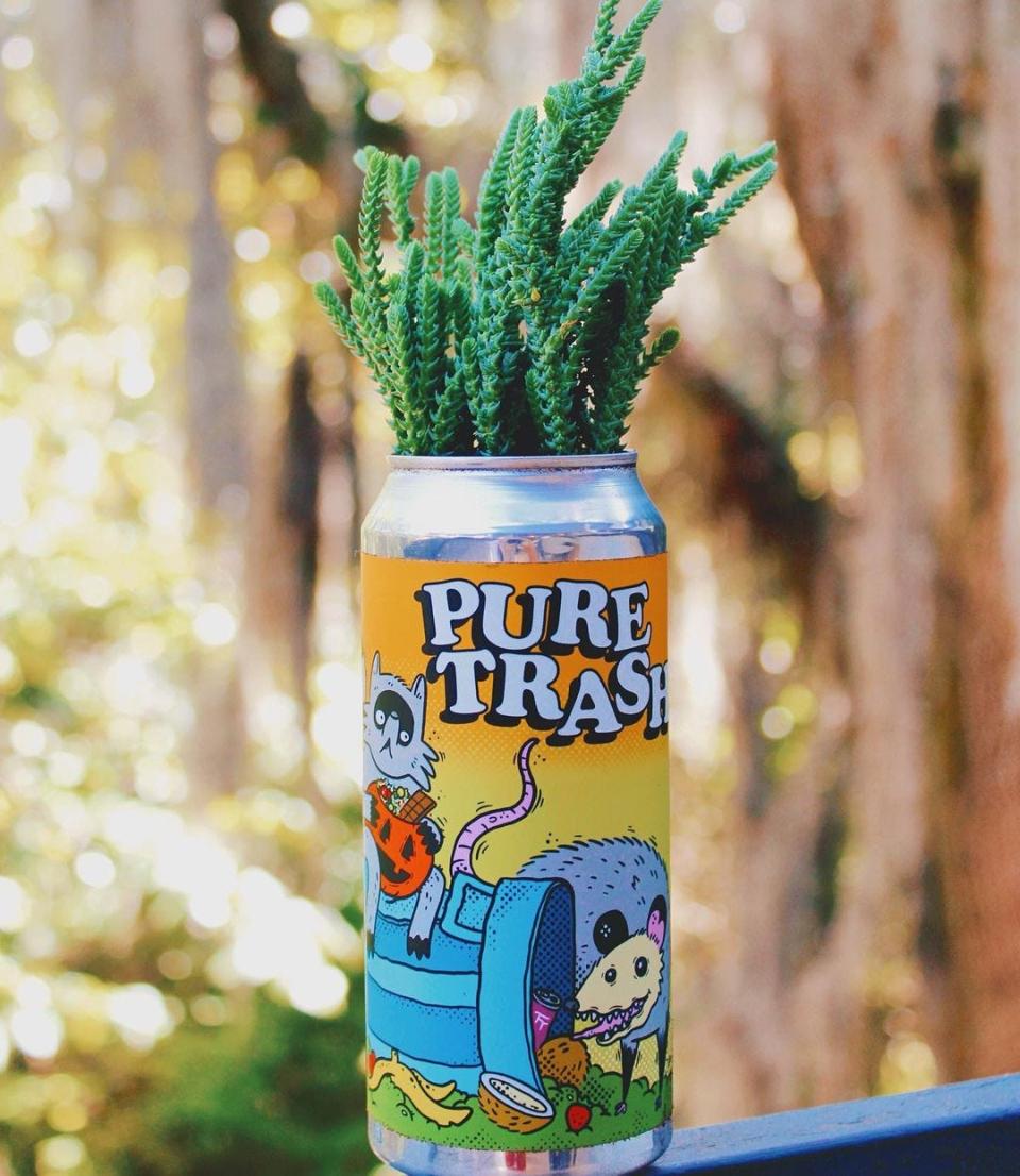 A can of 'Pure Trash' from Two Tides Brewing is given the Open Container SAV treatment.