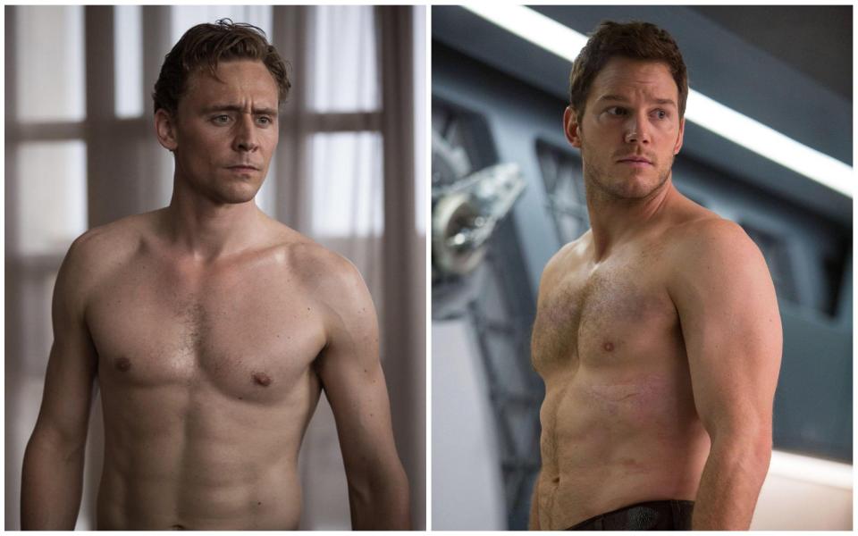 Tom Hiddleston and Chris Pratt - Alamy