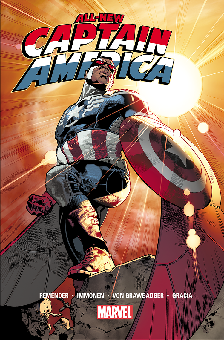 Sam Wilson as Captain America, Formerly Falcon