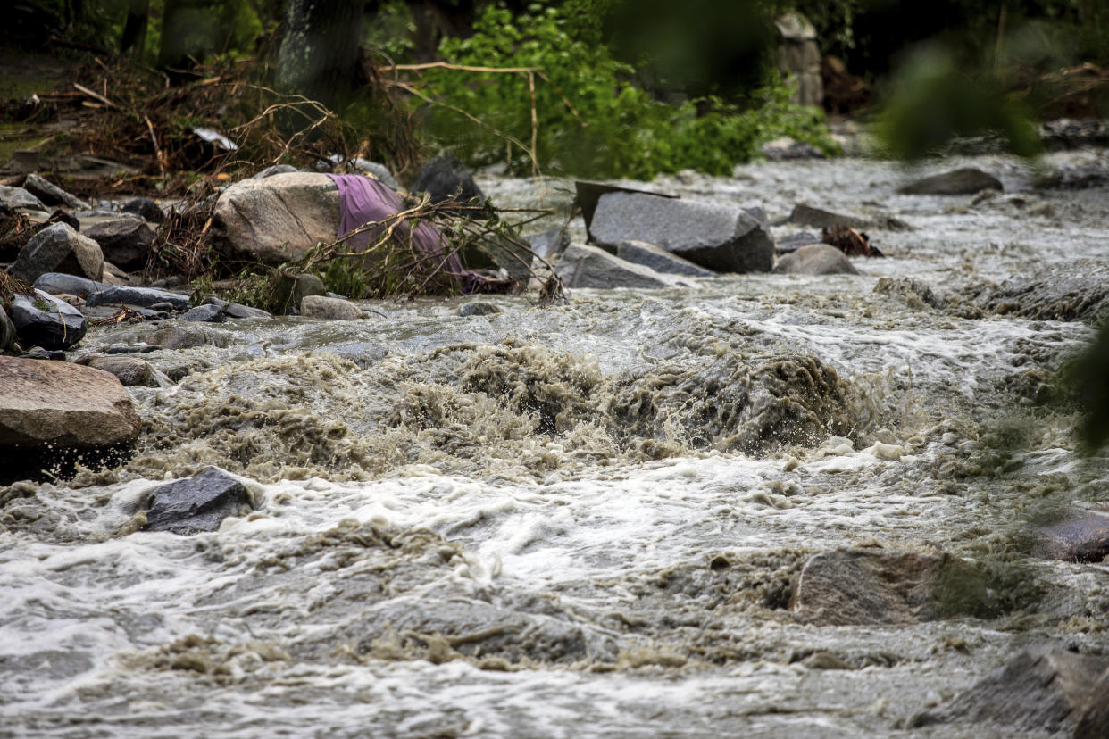 Floodwaters from the Winooski River.