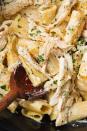 <p>A nice creamy Alfredo with zero effort!</p><p>Get the <a href="https://www.delish.com/uk/cooking/recipes/a28996500/slow-cooker-chicken-alfredo-recipe/" rel="nofollow noopener" target="_blank" data-ylk="slk:Slow Cooker Chicken Alfredo;elm:context_link;itc:0;sec:content-canvas" class="link ">Slow Cooker Chicken Alfredo</a> recipe.</p>