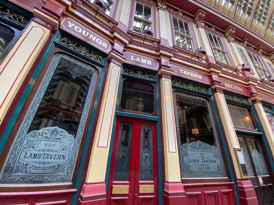 The Lamb Tavern pub, owned by Young & Co's Brewery, in London. Photo: Simon Newman/Reuters