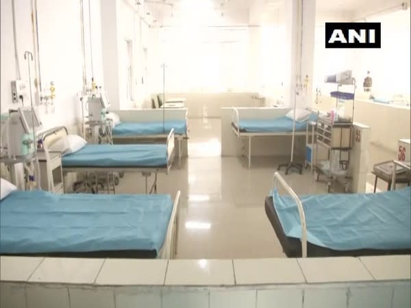 The 100-bed COVID facility set up at Faridabad on Tuesday. [Photo/ANI]