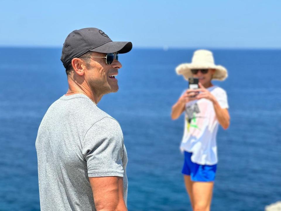 <p>Kelly Ripa/Instagram</p> Mark Consuelos and Kelly Ripa on vacation.