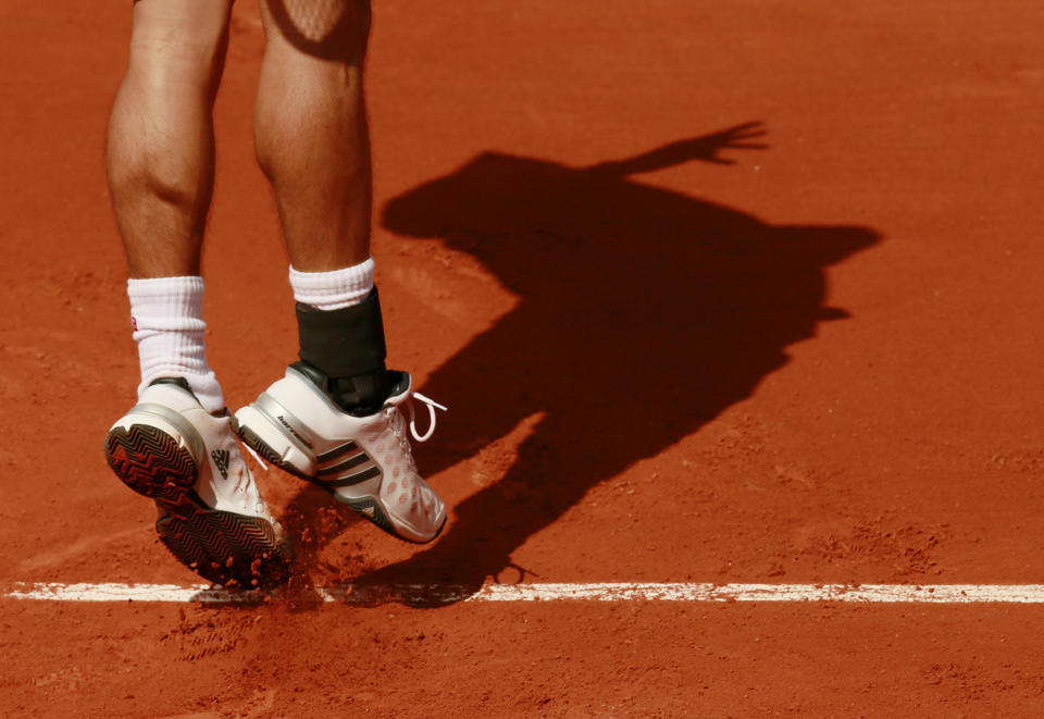 Tennis - French Open - Roland Garros, Paris, France - 24/5/15 Men's Singles - General view of Japan's Kei Nishikori during the first round Action Images via Reuters / Jason Cairnduff Livepic