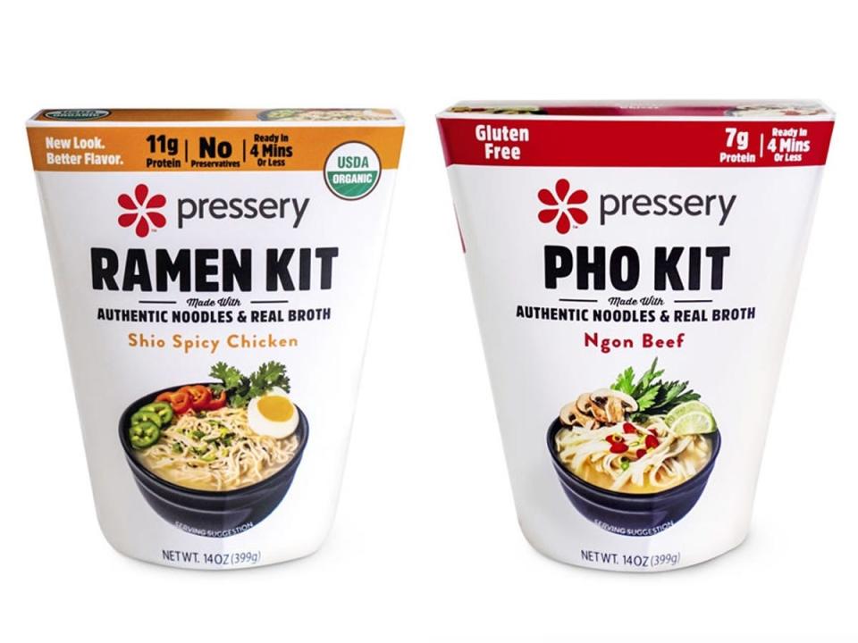 Aldi pictures of ramen and pho kits
