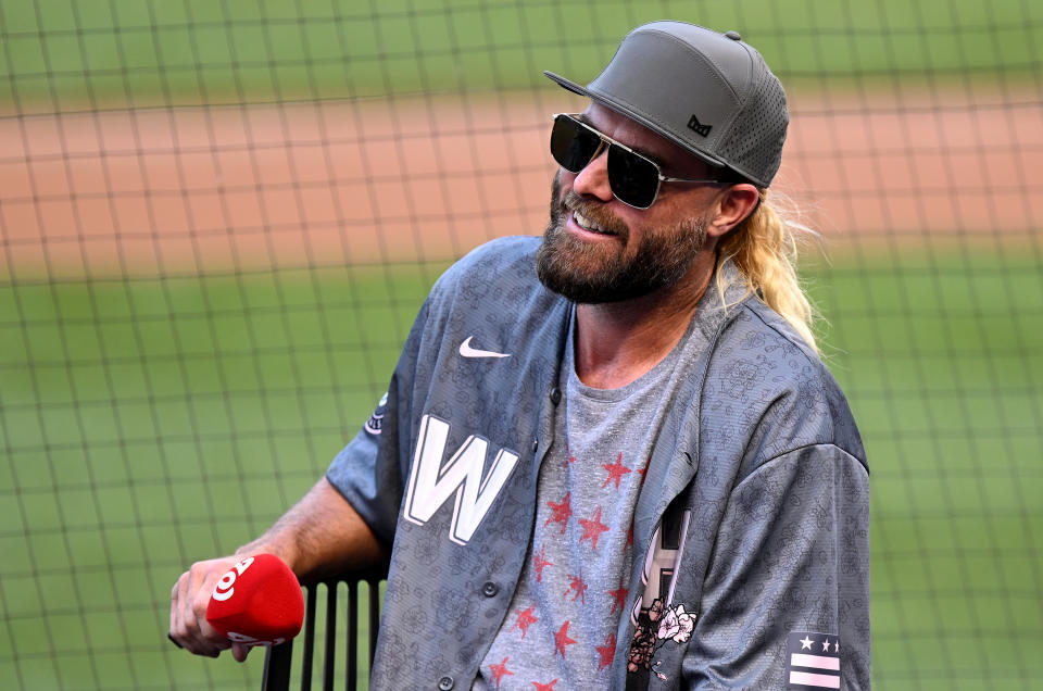 Jayson Werth's horse, Dornach, is a 20-1 favorite in Saturday's Kentucky Derby. (Photo by G Fiume/Getty Images)