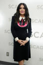 <p>Este fue el vestidito de Salma Hayek que dividió opiniones, pues muchos la compararon con una institutriz durante su paso por el festival de cine SCAD Savannah, en Georgia </p>