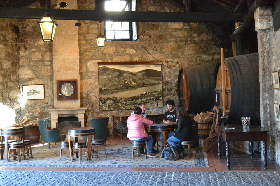 This Feb. 21, 2017 photo shows the tasting room at the Croft port wine house in Vila Nova de Gaia, Portugal. Croft was founded in 1588. (Albert Stumm via AP)