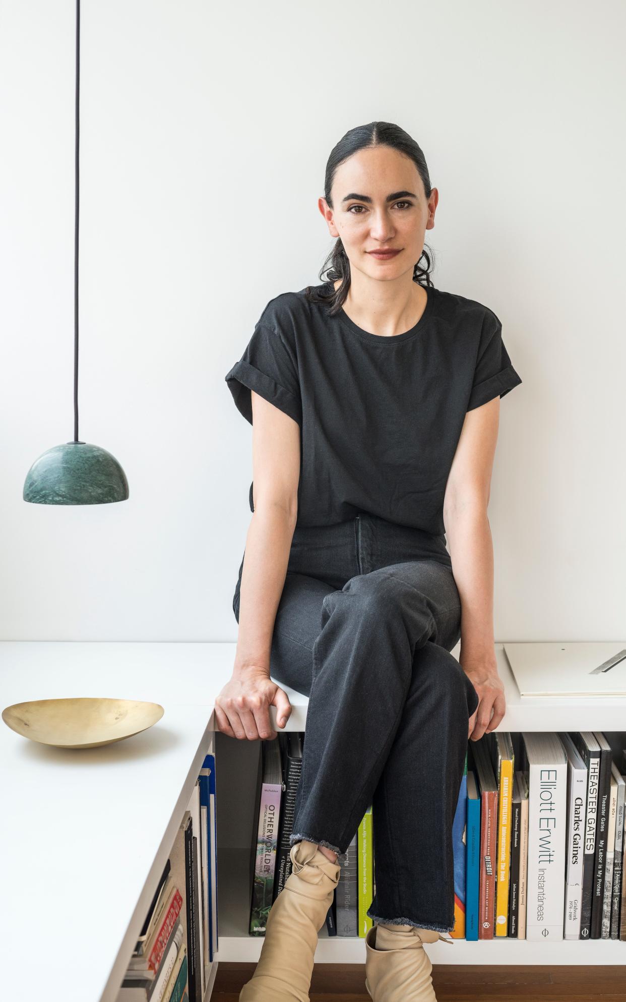 Architect Frida Escobedo with her books - Nin Solis