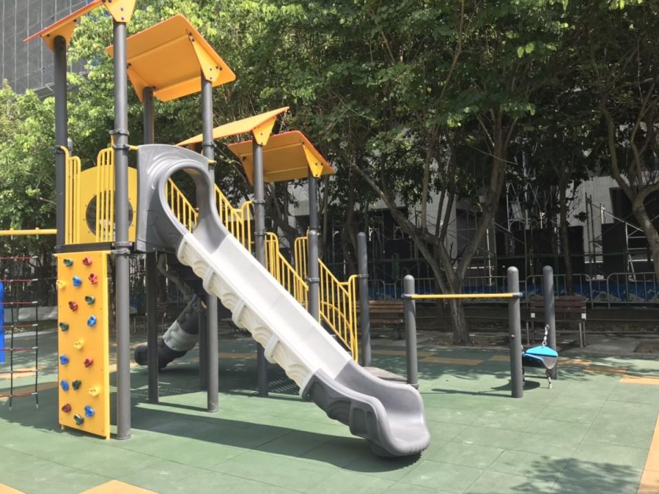 台中美樂地公園再加一，建設局投入370萬元，太平麗園公園兒童遊戲場全面優化。（圖：中市府提供）
