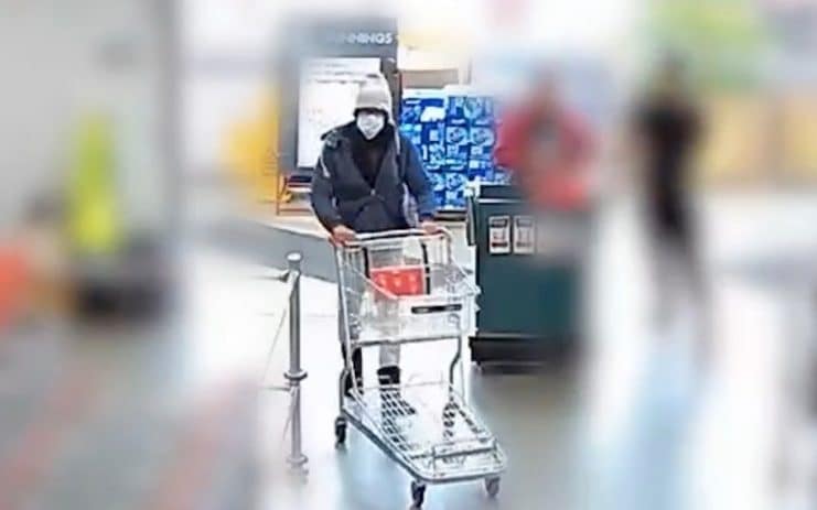 CCTV image of Tom Phillips in supermarket