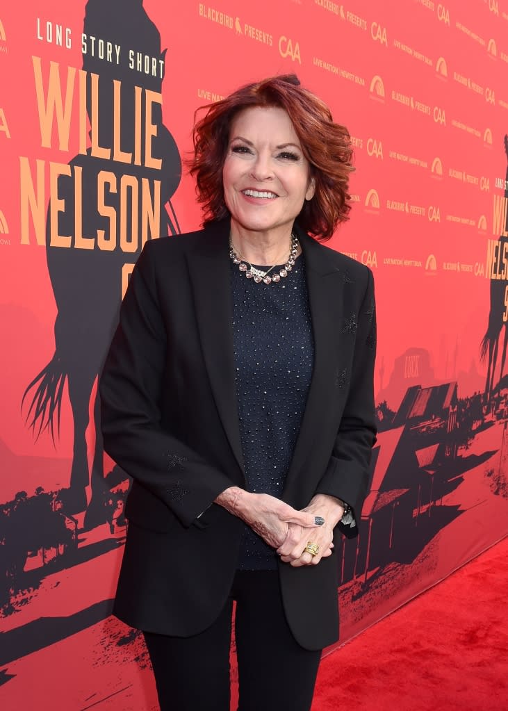 Rosanne Cash at "Long Story Short: Willie Nelson 90" held at the Hollywood Bowl on April 29, 2023 in Los Angeles, California.