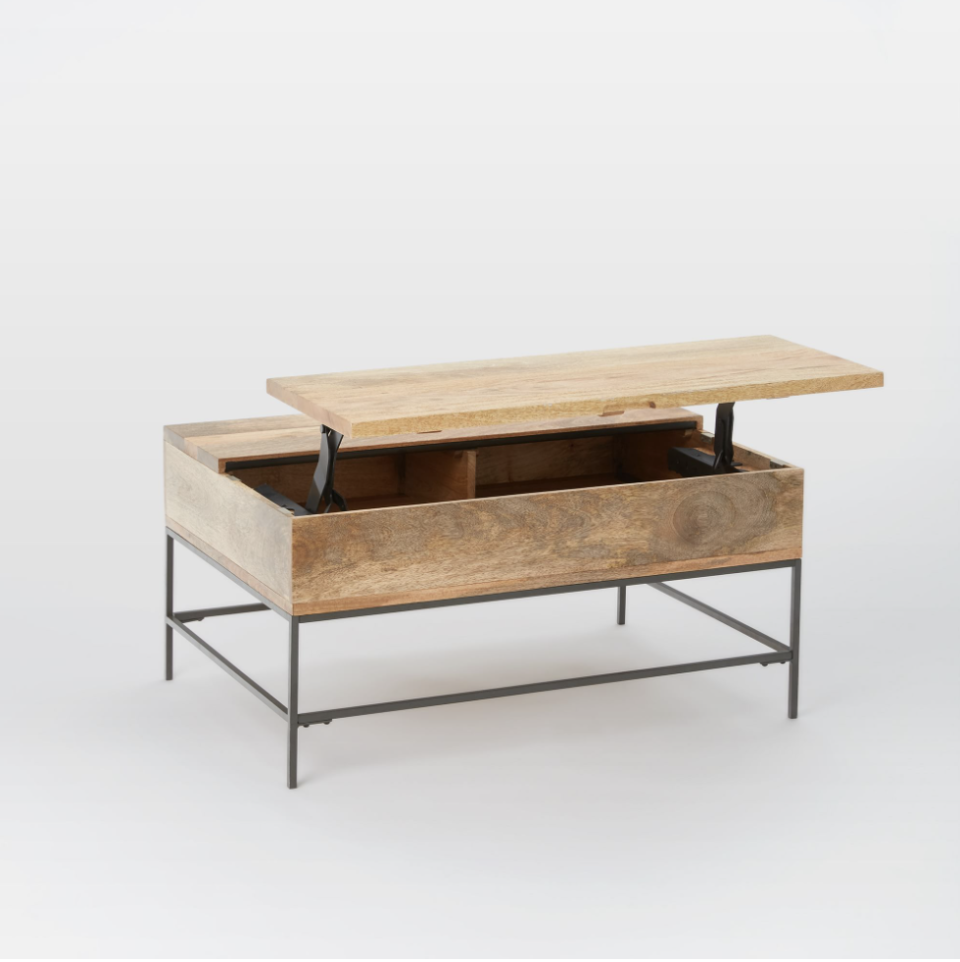 <p><a href="https://go.redirectingat.com?id=74968X1596630&url=https%3A%2F%2Fwww.westelm.com%2Fproducts%2Findustrial-storage-pop-up-coffee-table&sref=https%3A%2F%2Fwww.esquire.com%2Flifestyle%2Fg46654083%2Fbest-coffee-tables-with-storage%2F" rel="nofollow noopener" target="_blank" data-ylk="slk:Shop Now;elm:context_link;itc:0;sec:content-canvas" class="link ">Shop Now</a></p><p>Industrial Storage Pop-Up Coffee Table </p><p>westelm.com</p><p>$559.20</p>