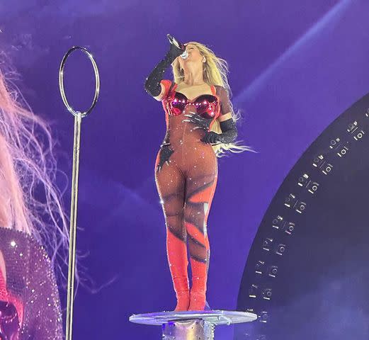 <p>Kris Jenner/Instagram</p> Kris Jenner shared videos and photos from Beyoncé's Renaissance Tour show in Los Angeles on Friday.