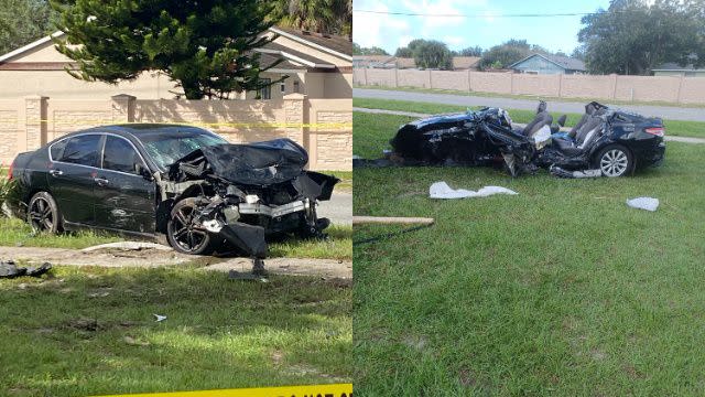 A 7-year-old died Thursday afternoon following a crash involving suspects who were fleeing the scene of a car burglary, the Apopka Police Department said.