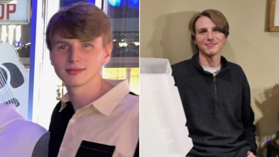 PHOTO: In two undated photos provided by the Metro Nashville Police Department, Riley Strain, 22, is shown. (@MNPDNashville/X)