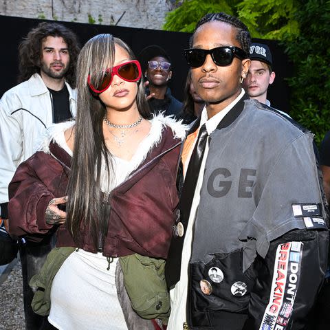 <p>Stephane Cardinale - Corbis/Corbis via Getty</p> Rihanna and A$AP Rocky