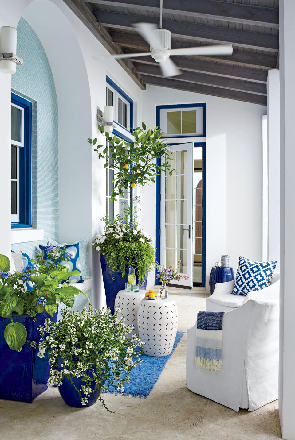 Brighten Up with Blue and White
