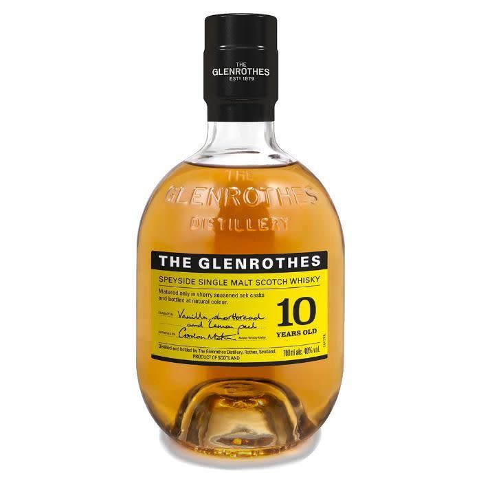 <p><strong>The Glenrothes</strong></p><p>drizly.com</p><p><strong>$55.00</strong></p><p><a href="https://go.redirectingat.com?id=74968X1596630&url=https%3A%2F%2Fdrizly.com%2Fliquor%2Fwhiskey%2Fscotch-whisky%2Fthe-glenrothes-10-year-old-single-malt-scotch-whisky%2Fp88188%3Fvariant%3D188333&sref=https%3A%2F%2Fwww.menshealth.com%2Ftechnology-gear%2Fg19520579%2Flast-minute-fathers-day-gifts-amazon-prime%2F" rel="nofollow noopener" target="_blank" data-ylk="slk:Shop Now" class="link ">Shop Now</a></p><p>If your Dad prefers his whiskey less smokey and more clean, you can't go wrong with giving him this 10 year old malt Scotch, which has notes of vanilla, short bread, and lemon peel that goes down easy. </p>