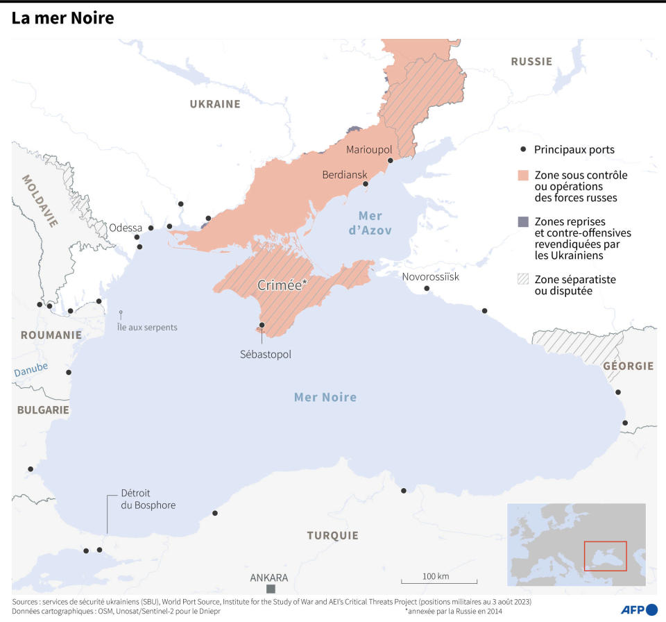 La mer Noire, au coeur du conflit entre l’Ukraine et la Russie.