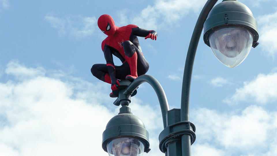 “Spider-Man” in-theater plugs created social media buzz for film. - Credit: Matt Kennedy