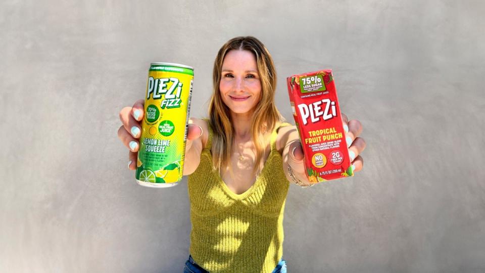 PHOTO: Kristen Bell is the first celebrity partner to join former first lady Michelle Obama and PLEZi Nutrition. (PLEZi)