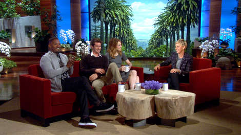 Ellen Asks Emma Stone and Andrew Garfield About Sharing Hotel Rooms