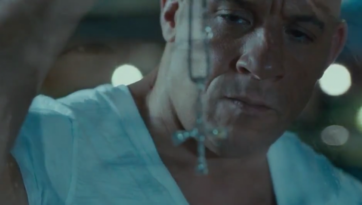 Dom (Vin Diesel) retrieves the necklace in Tokyo in <em>Furious 7</em>. (Photo: Universal/YouTube)