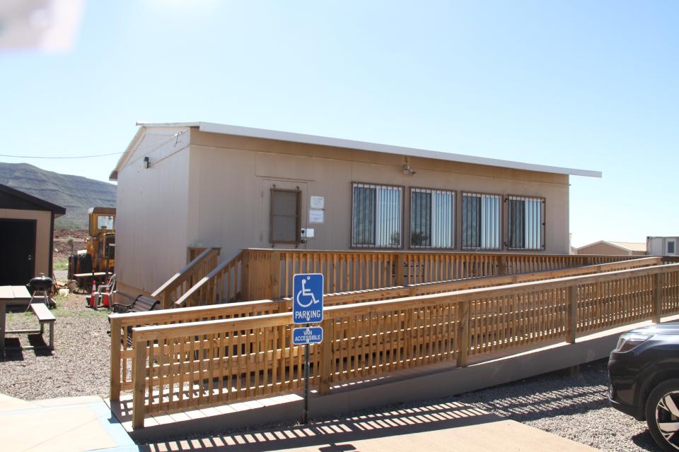 The latest classroom updates at the Sidney Paul Gordon Shooting Range. The outside of the classroom received a fresh coat of paint and a new wheelchair ramp.