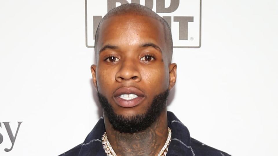 Tory Lanez (above) has reportedly filed an order asking the court to amend the protective order preventing him from speaking publicly about his ongoing case of alleged assault against Megan Thee Stallion. (Photo by Cassidy Sparrow/Getty Images for Interscope Records)