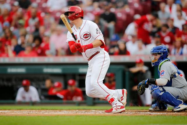 Reds' Tyler Stephenson hits home run in FIRST EVER at-bat! 