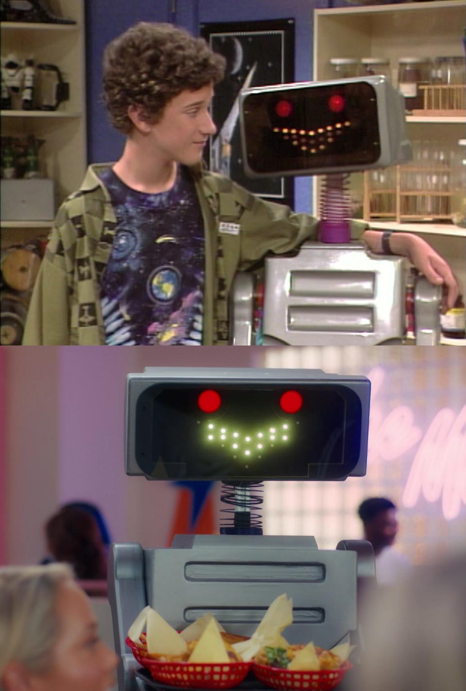 Screech and the robot on Saved by the Bell