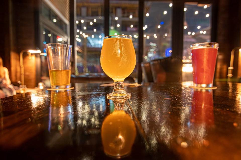 Charlotte Beer Garden has a variety of beers and sours on tap along with a variety of craft cocktails.