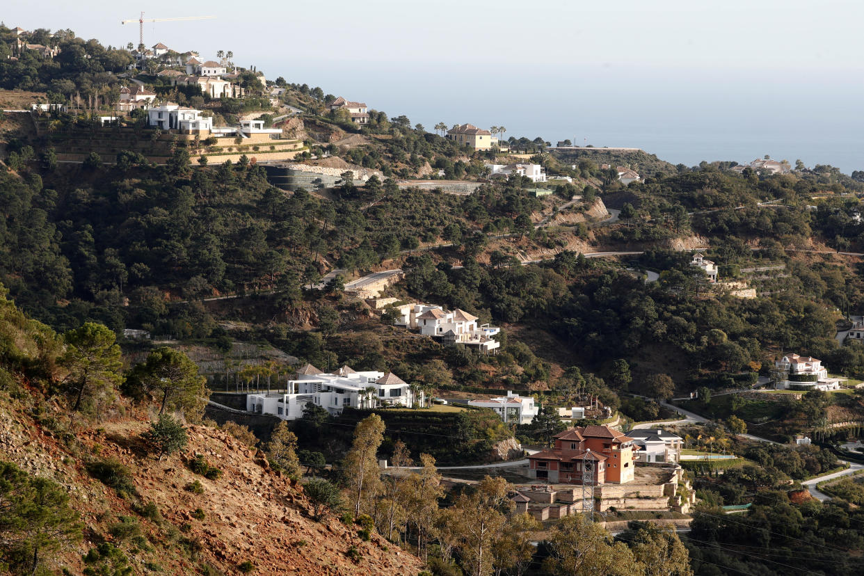 A view of the La Zagaleta, a luxury urbanization, where the former chief executive of Mexico's state oil firm Pemex, Emilio Lozoya, was detained by Spanish police officers in southern Spain on Wednesday, in Benahavis, near Marbella, Spain February 13, 2020. REUTERS/Jon Nazca