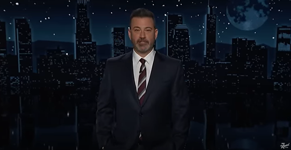 Jimmy Kimmel reacts to Donald Trump’s mystery red dots on his hand (Jimmy Kimmel Live)