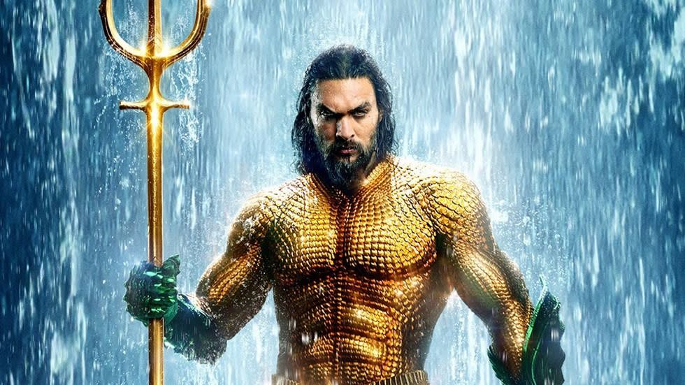 aquaman holding a trident