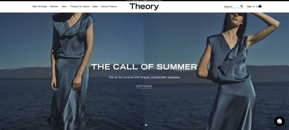 Theory website. (PHOTO: Screenshot)