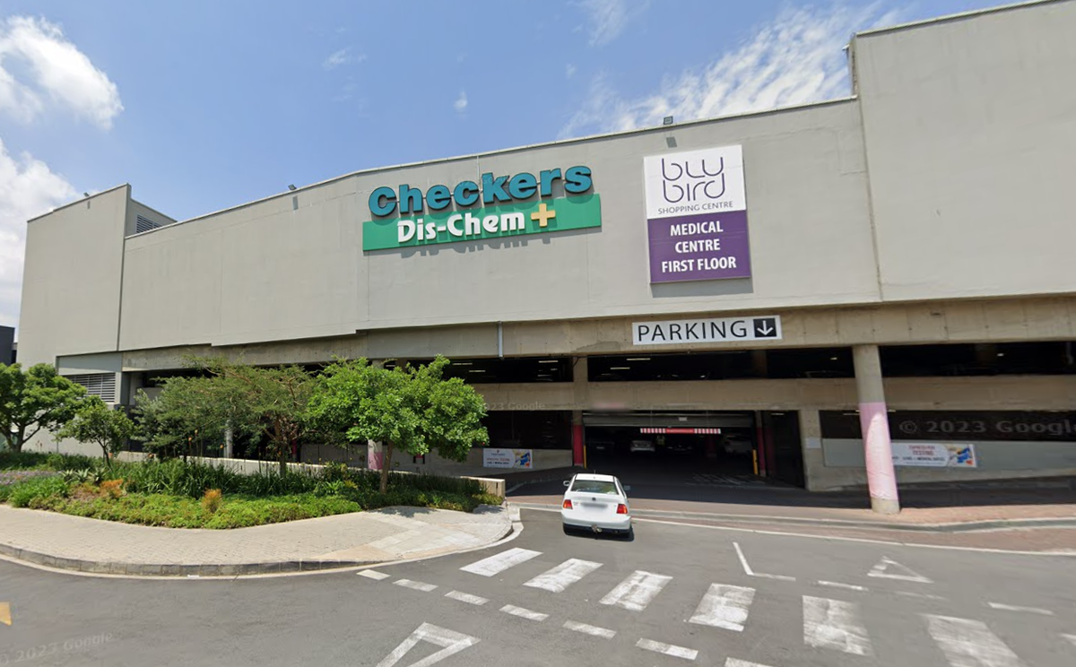 The incident is alleged to have taken place outside the Checkers supermarket in Melrose, Johannesburg (Google Maps)