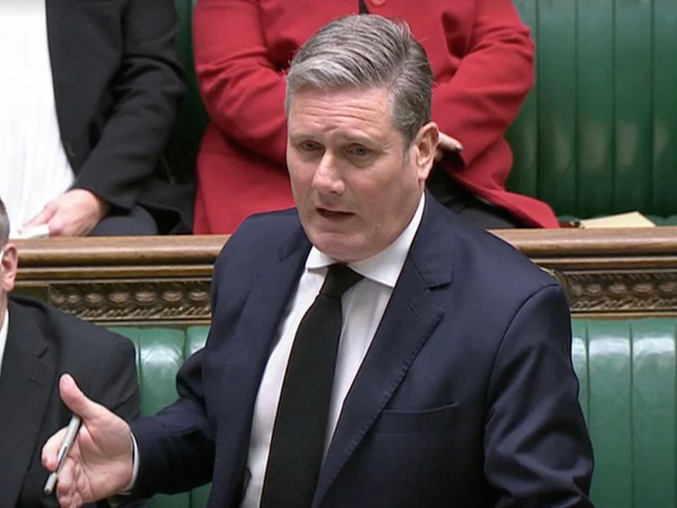 Starmer goes after Johnson in PMQs (Reuters TV)