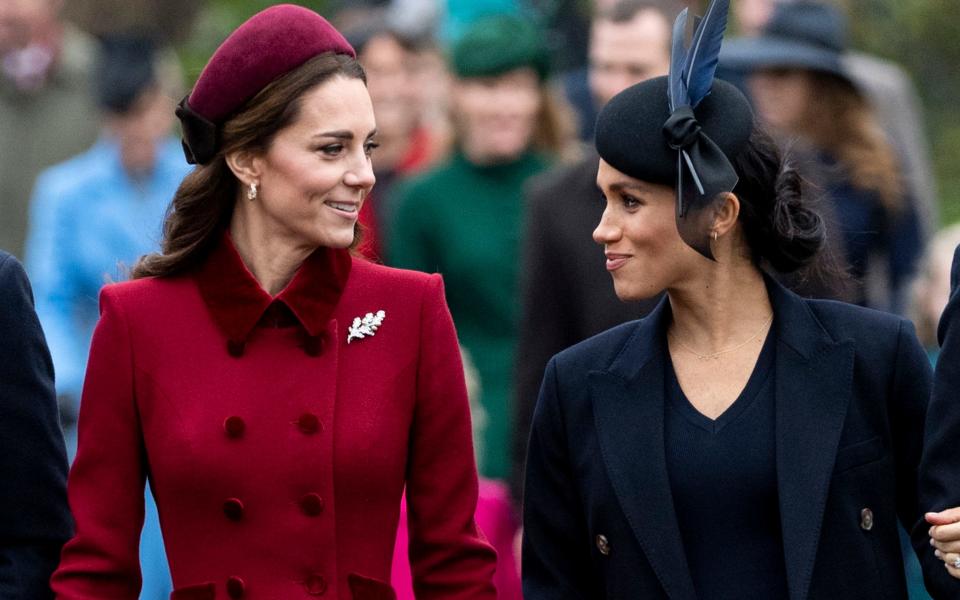 The Princess of Wales, pictured with Meghan, was named as one of the royals involved in the series